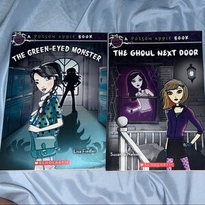 Scholastic Poison Apple Book Pair - Blue and Purple Covers (New)